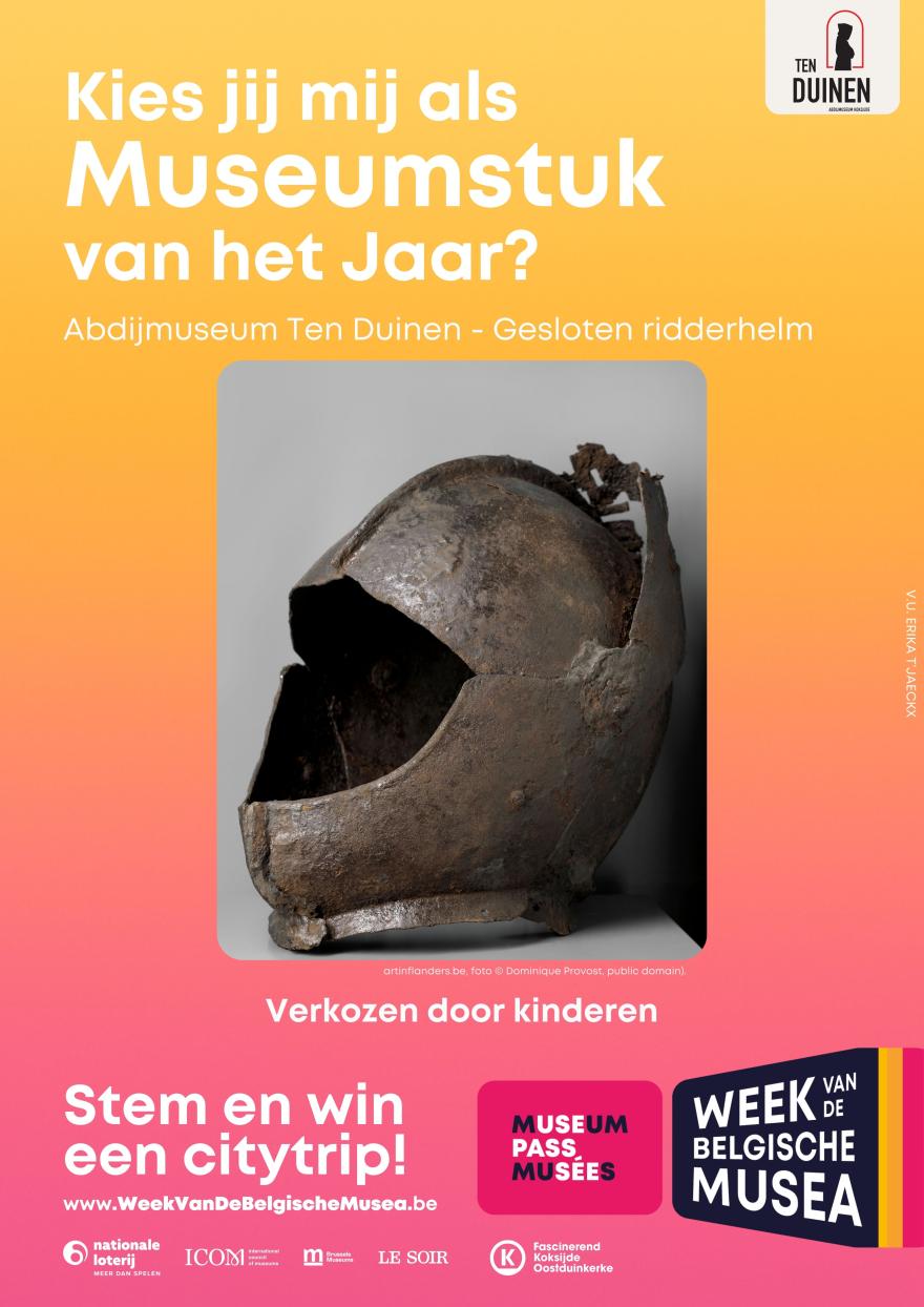 Museumstuk gekozen door kinderen - Gesloten ridderhelm