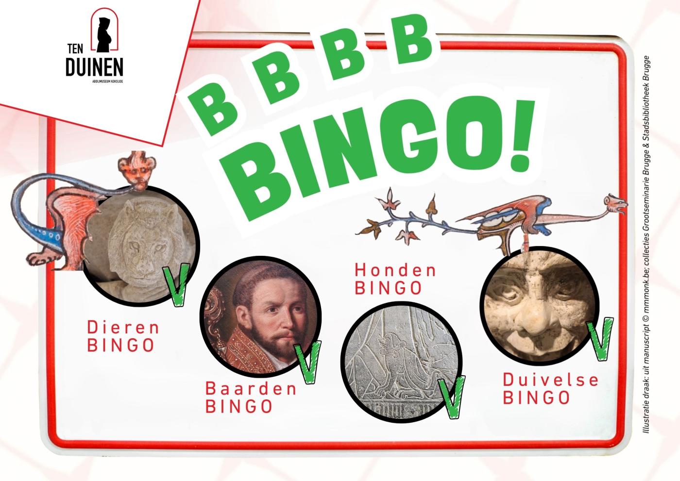 BBBBBingo in het Abdijmuseum Ten Duinen 